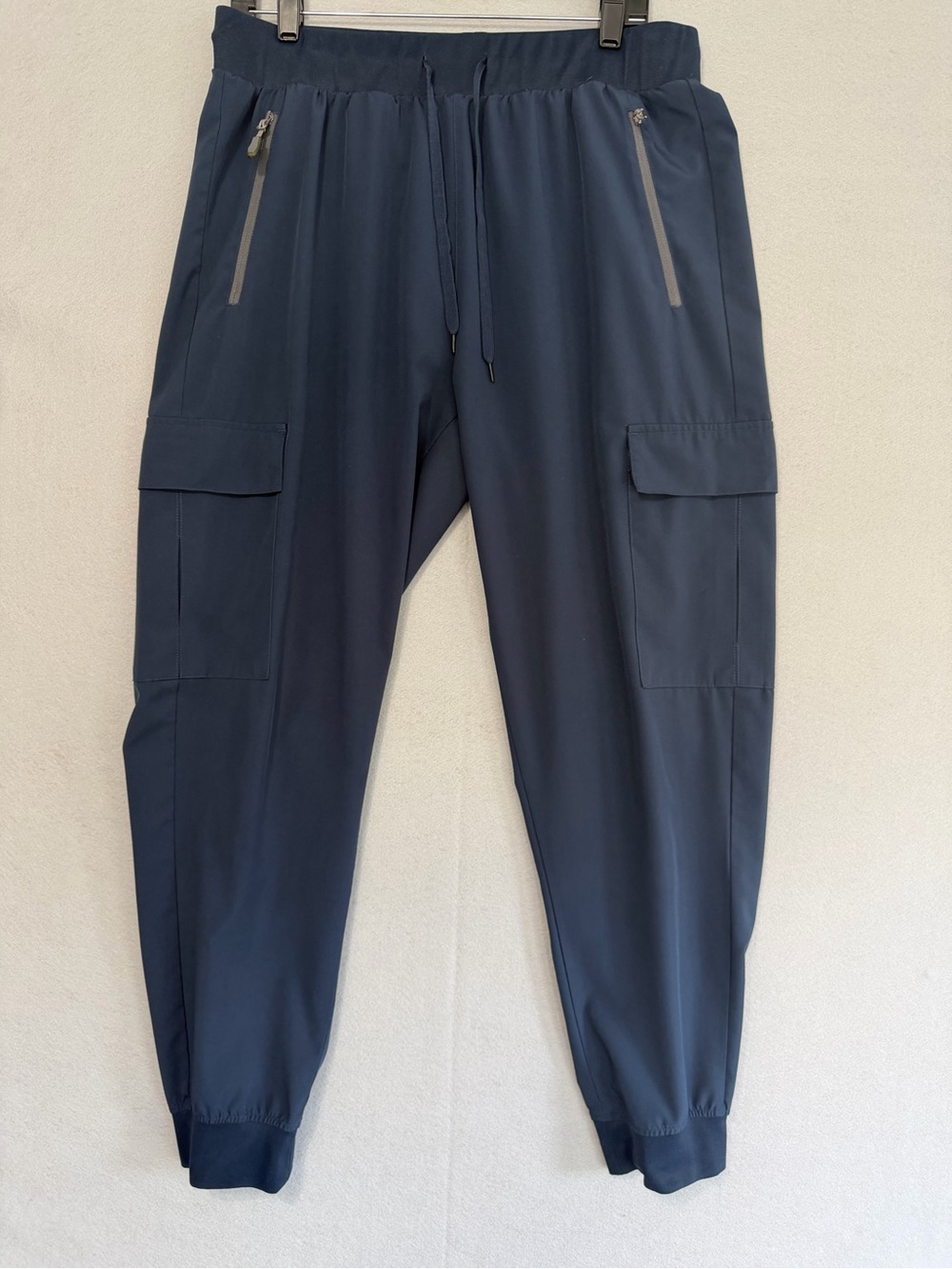 Libin Scrub Joggers Cargo Pants XL Women’s Blue Elastic Waistband